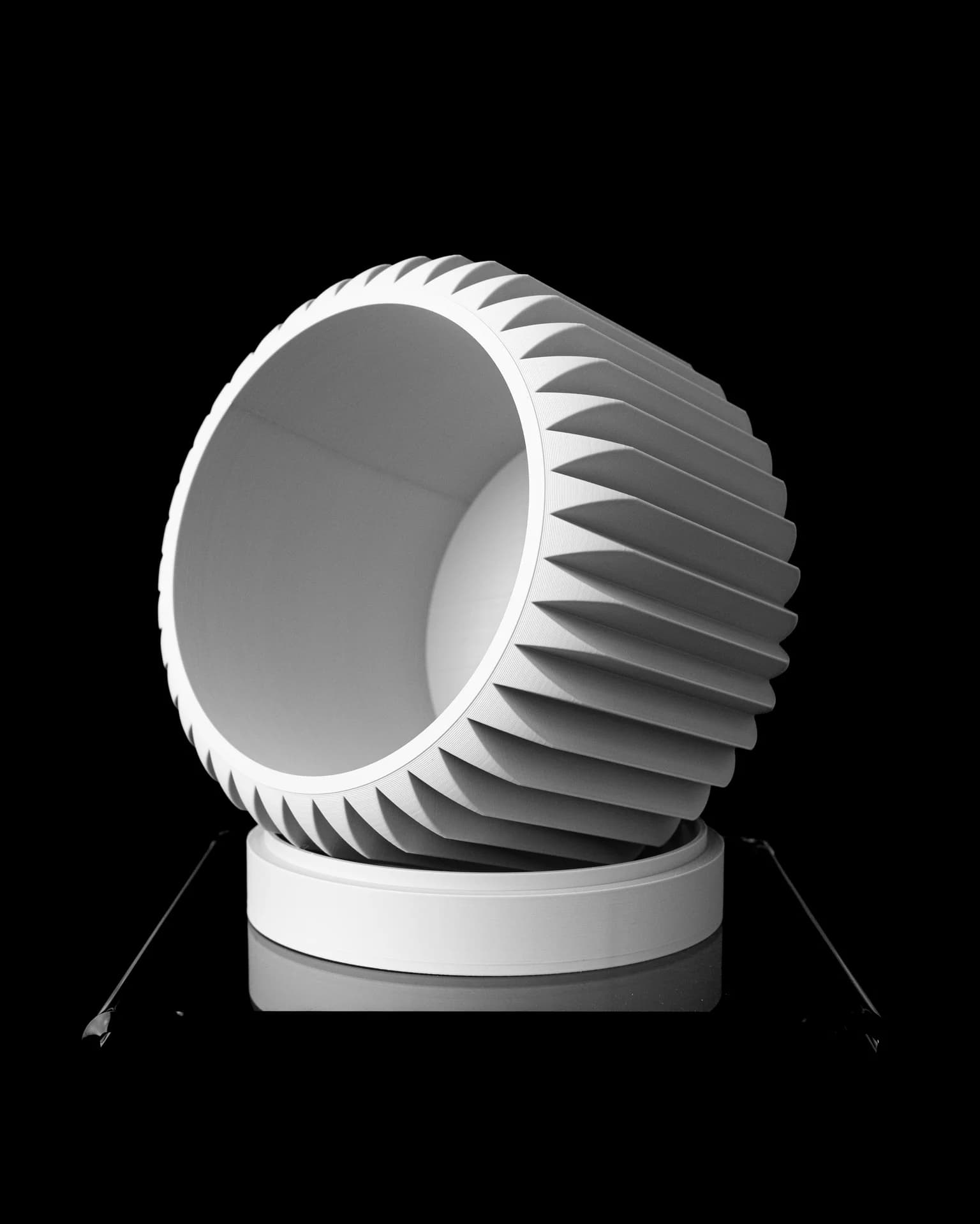 Nila – Cache-pot minimaliste à relief vertical - Miniature 5